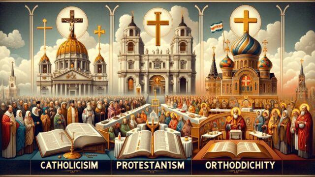 キリスト教の3つの宗派の違い