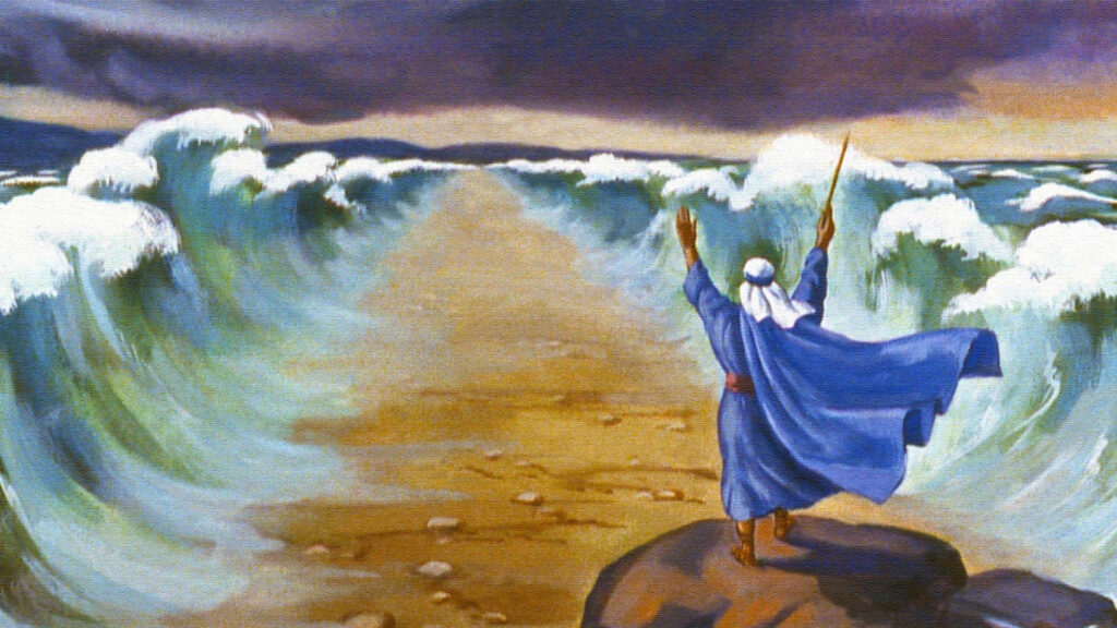 モーセが海を割る