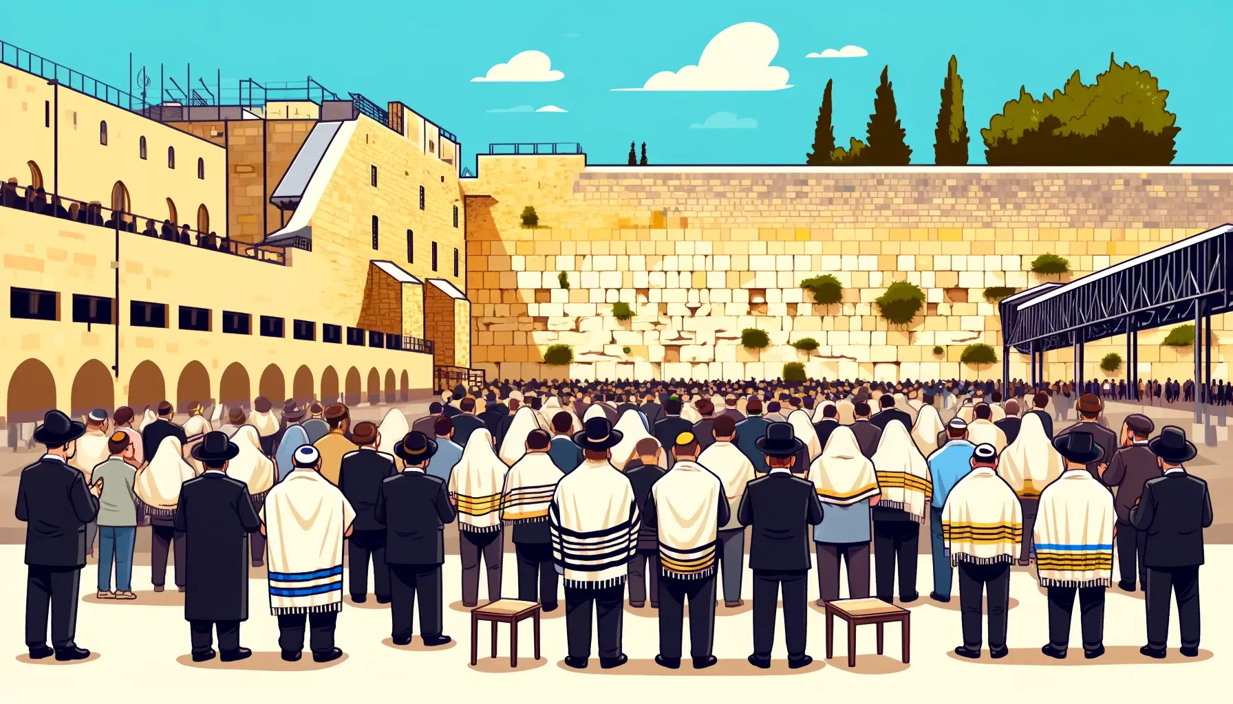 ユダヤ教：嘆きの壁など